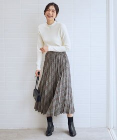 ANY 【新色追加/ウエストゴム】ウーリッシュプリーツスカート