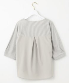 ANY SIS S 【洗える】シルケットストライプドルマン カットソー