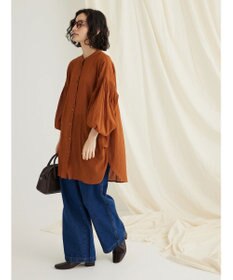 CRAFT STANDARD BOUTIQUE ウ゛ィンテージボイルソデシャーリングチュニック