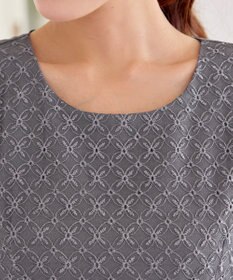 Tiaclasse L 【洗える】レース切替ワンピース