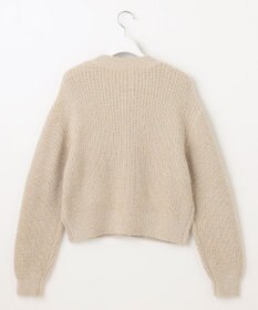 Feroux 【洗える】ラメシャギー カーディガン