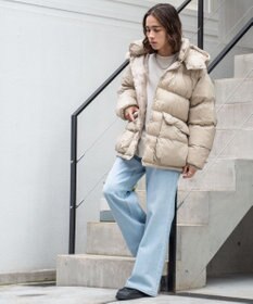 WEGO カラーナイロンパテッドブルゾン