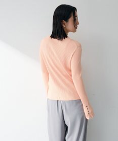 Green Parks 袖口金釦リブニットプルオーバー