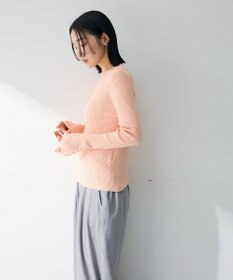 Green Parks 袖口金釦リブニットプルオーバー