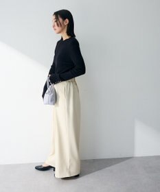 Green Parks 袖口金釦リブニットプルオーバー