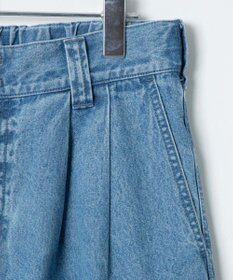 WEGO 【ウエストゴム】スーパーバギーデニムスラックス