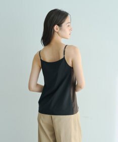 YECCA VECCA ボートネックサテンキャミ