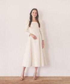 Maison de FLEUR 慈愛に満ちたジャカードワンピース