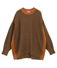 CRAFT STANDARD BOUTIQUE 洗える/とてもち配色ニットプルオーバー/24AW