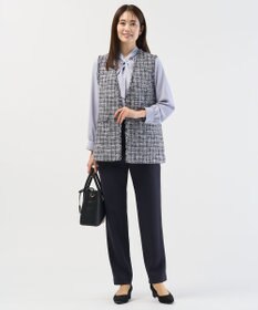 J.PRESS LADIES 【セットアップ対応】セラテリーダブルクロス テーパード パンツ