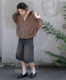 WEGO 【ユニセックス着用ITEM/MLサイズ展開】バルーンBIGダブルZIPパーカー