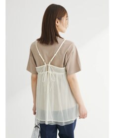 Green Parks リバーシブルチュールビスチェ