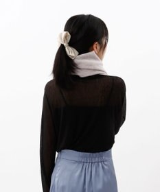 AURORA 【 LANVIN COLLECTION（ランバン コレクション） 】カシミヤ100%無地シングルリバーシブルマフラー(WASH)