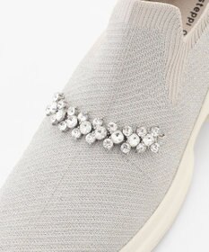 steppi 【撥水/洗える】ボリュームソール ビジュースニーカー