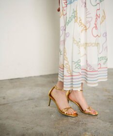 GRACE CONTINENTAL ロープロゴプリントワンピース