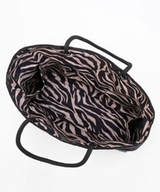 LeSportsac LARGE 2 WAY TOTE/ラフィアゼブラ/ブラック