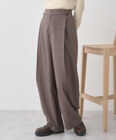 earth music&ecology 【2WAY】ウエストタブタックパンツ