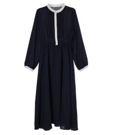 Green Parks ・ＥＬＥＮＣＡＲＥ　ＤＵＥ　バイカラーピンタックワンピ