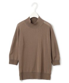 ICB 【洗える】 ウールアセテートハイゲージ ハイネックプルオーバー