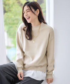 ANY 【新色追加】ハイネックデイリーニット ベージュ
