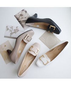 Pointer 日本製 本革バックルパンプス