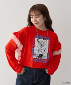 Green Parks ミッキー＆フレンズ／袖フリルショート丈ＴＥＥⅡ