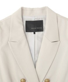 YECCA VECCA ドライタッチ金釦テーラードジレ