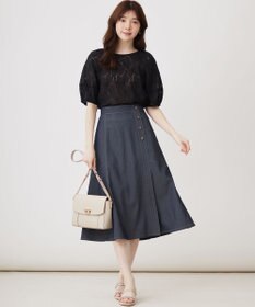 ANY SIS 【洗える】ラグランレースＴ ブラウス
