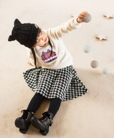 ANY KIDS 千鳥格子柄スカッツ