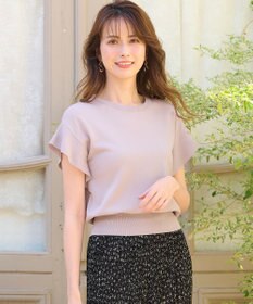 ANY SIS 【美人百花6月号掲載】フレンチスリーブニット Tシャツ