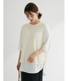 Green Parks ＳＥＴ２点　メッシュベスト＋半袖カットチュニック