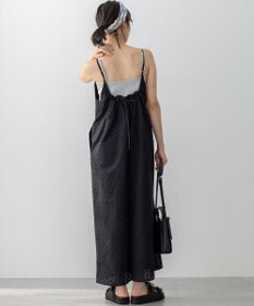 組曲 L 【WEB限定】エンブロイダリーレースサロペット