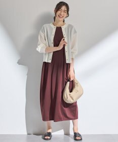 ANY シアーニットショートカーディガン