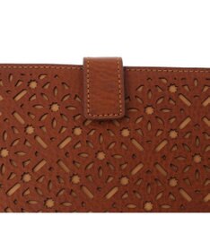 genten ダイヤカットワーク　マチなし長財布