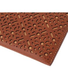 genten ダイヤカットワーク　マチなし長財布