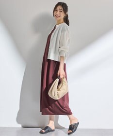 ANY シアーニットショートカーディガン