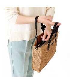 IBIZA ラフィア　2WAYバッグ