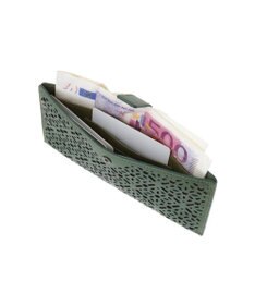 genten ダイヤカットワーク　マチなし長財布