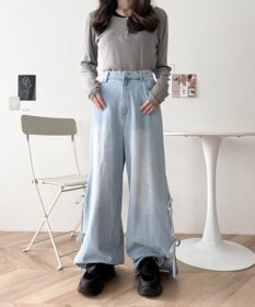 WEGO リボンデザイン厚底スニーカー