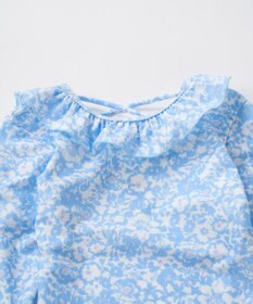 OP／FILA 【marie claire ENFANTS】フリル襟付き長袖ラッシュガード型水着