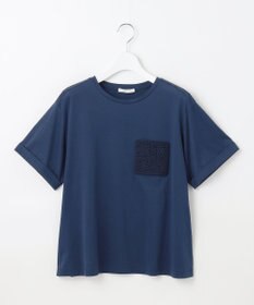 自由区 S 【カタログ掲載・洗える】クロッシェポケット Tシャツ