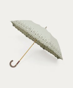 MOONBAT POLO RALPH LAUREN（ポロ ラルフローレン）晴雨兼用日傘 フローラル刺繍 折りたたみ傘 楽折 遮光 遮熱 UV