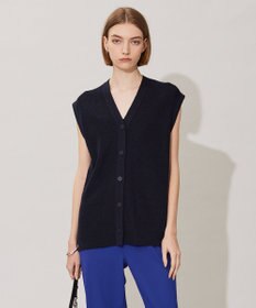 ICB 【洗える】 リネンブレンドシャイン ベスト