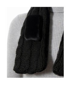 UNBILLION カシュネ cache nez / ニット×フェイクファーマフラー