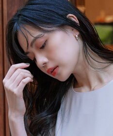 Tiaclasse マットメタルフープピアス