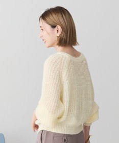 AMERICAN HOLIC 【2WAY】モヘヤ風甘編みカーディガン