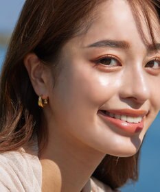 Tiaclasse マットメタルフープピアス