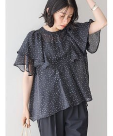 AMERICAN HOLIC 接触冷感シアーフリルブラウス