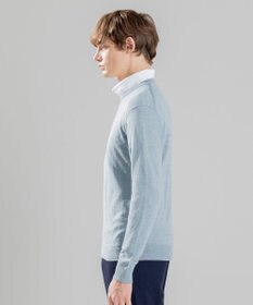 JOSEPH HOMME リネンナイロンプレーン　クルーネックニット