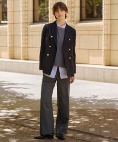 J.PRESS LADIES L モナベールツイル ワイド パンツ